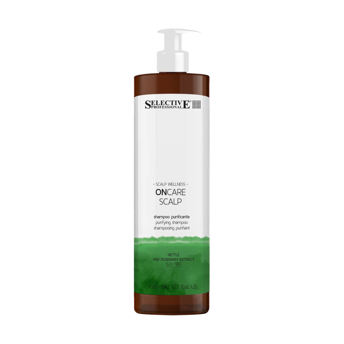 Очищувальний шампунь для волосся Selective Professional OnCare Scalp Purifying Shampoo проти лупи, 950 мл